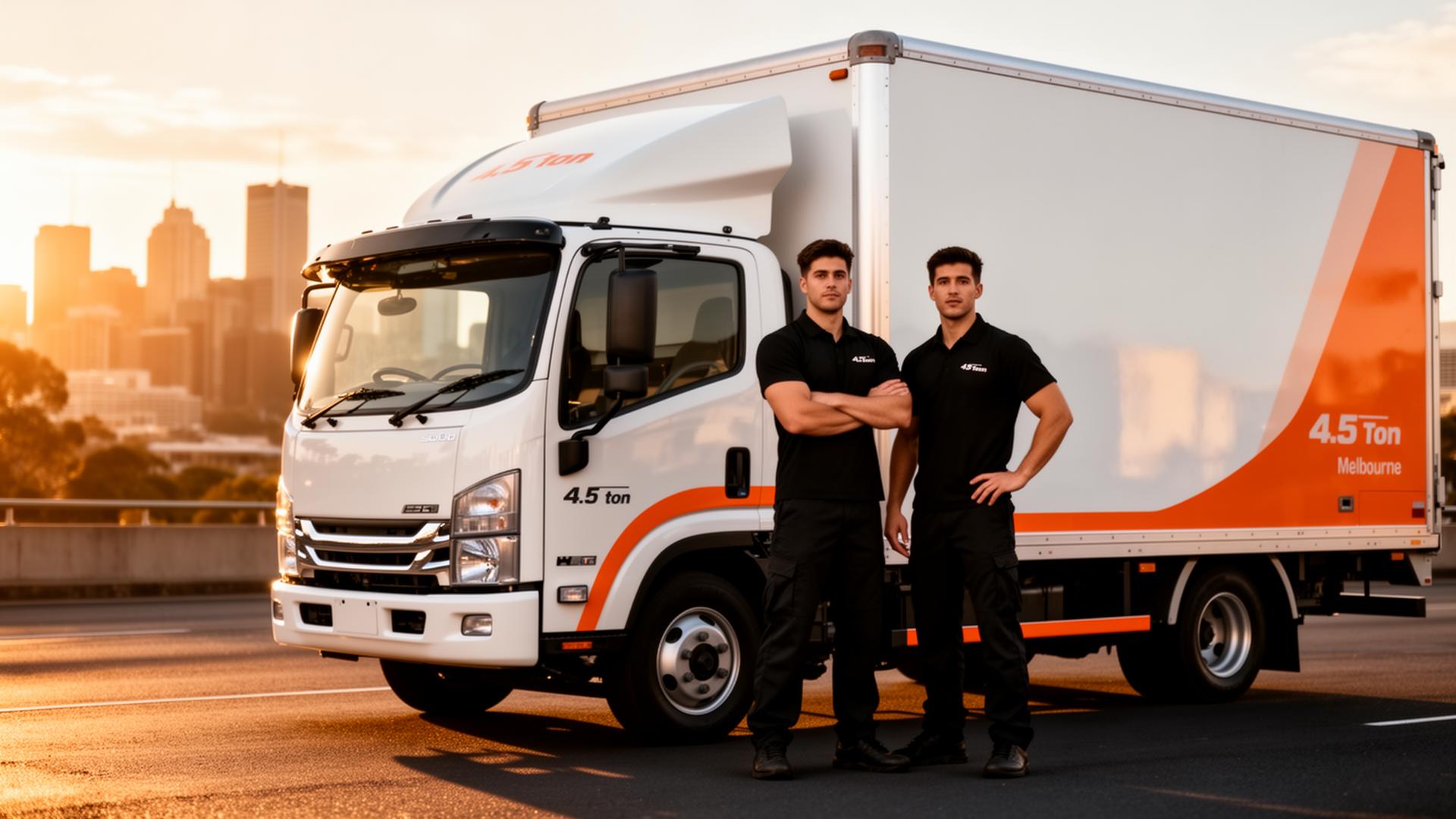 Alan Rovira Removals professional 2-man moving team with 4.5 ton truck in Melbourne
